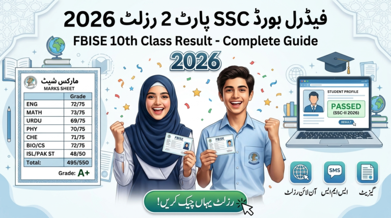 Federal Board SSC Part 2 Result 2026